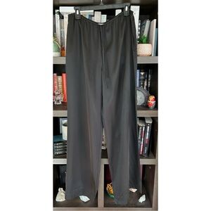Nicole Farhi Black Drawstring Waist Silk Pants Size US10 / UK14